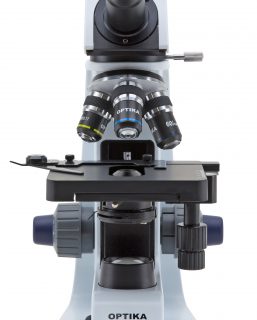 B-153ALC Microscopio monoculare 600x, tavolino doppio strato, con Controllo Automatico della Luce