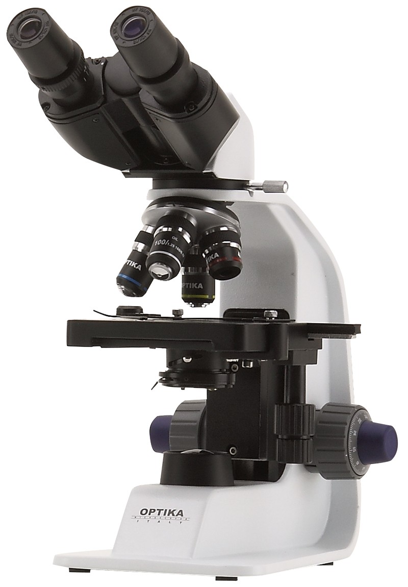 B157 Binocular microscope, 600x, multiplug OPTIKASCIENCE