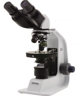 B-150POL-B Microscopio polarizzante binoculare, 400x, tavolino ruotante