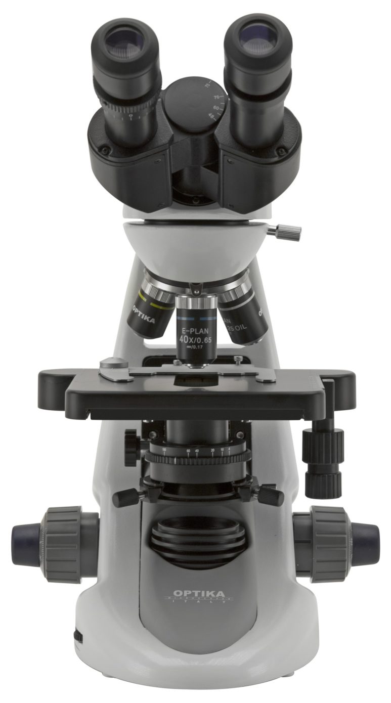 B-292PLi Microscopio binoculare 1000x, obiettivi IOS E-PLAN, tavolino belt drive, illuminazione X-LED