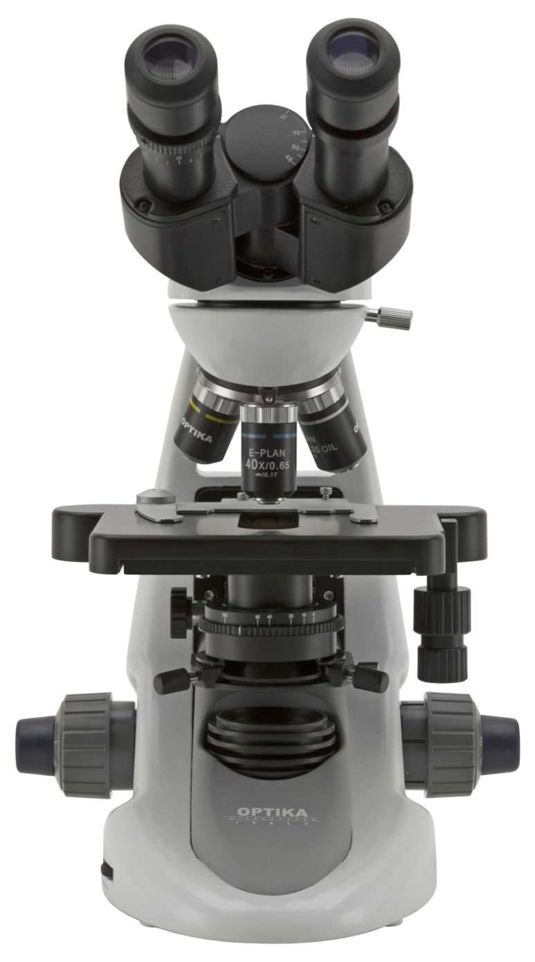 B-292PLi Microscopio binoculare 1000x, obiettivi IOS E-PLAN, tavolino belt drive, illuminazione X-LED