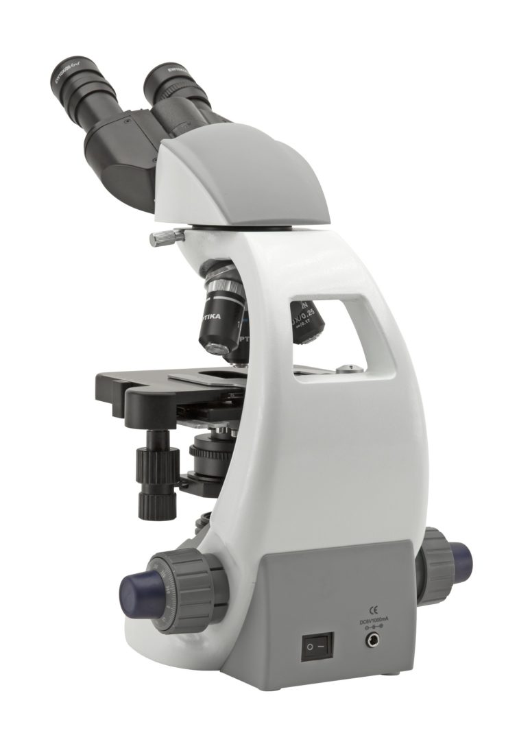 B-292PLi Microscopio binoculare 1000x, obiettivi IOS E-PLAN, tavolino belt drive, illuminazione X-LED