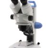 LAB-20 Stereomicroscopio zoom 7x…45x, illuminazione LED incidente & trasmessa