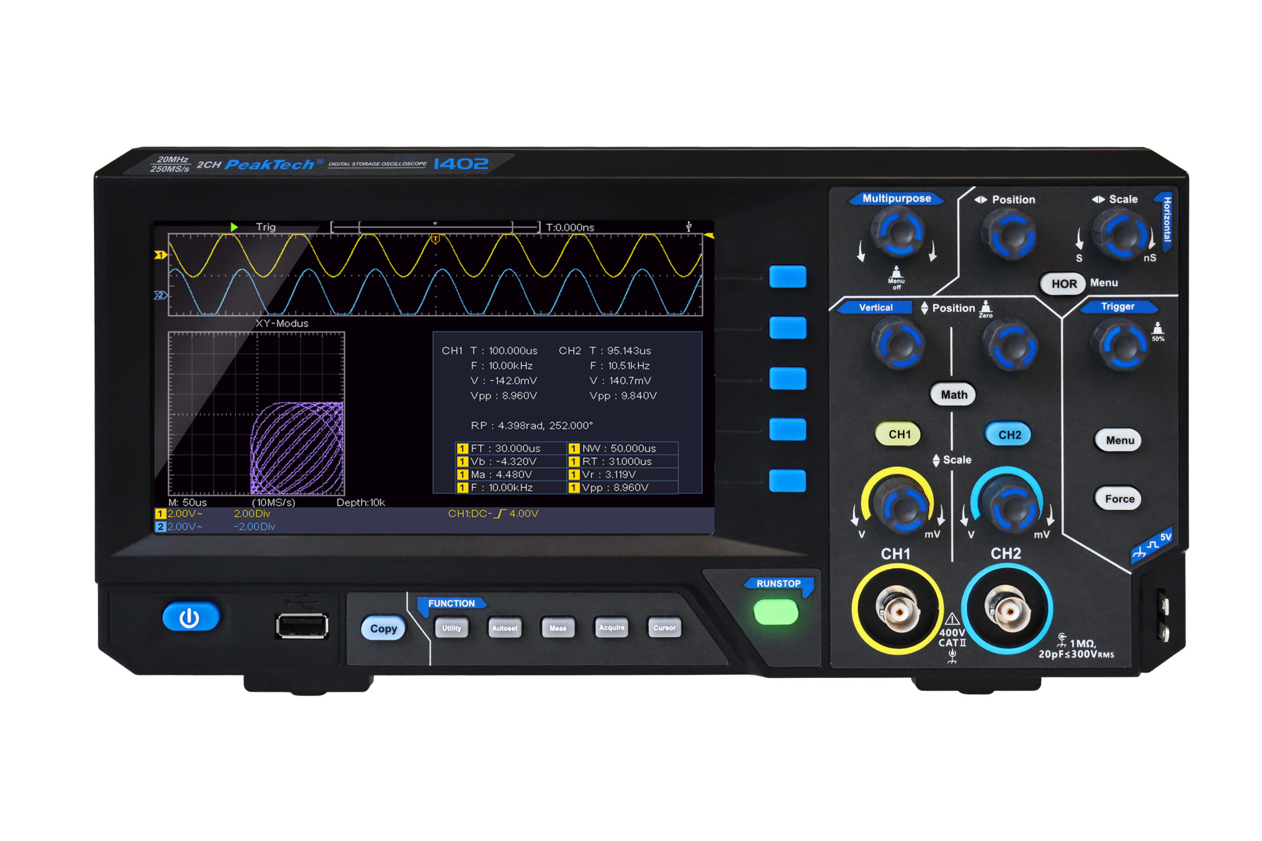 5195 Oscilloscopio Digitale – 20 MHz, 2 Canali, 250 MS/s