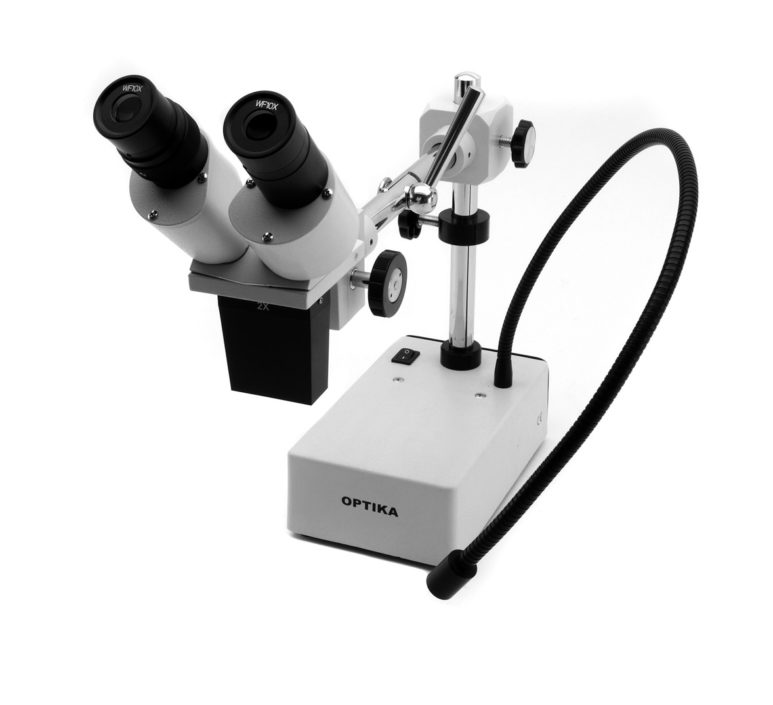 ST-50Led Stereomicroscopio binoculare, illuminazione incidente LED, braccio flessibile