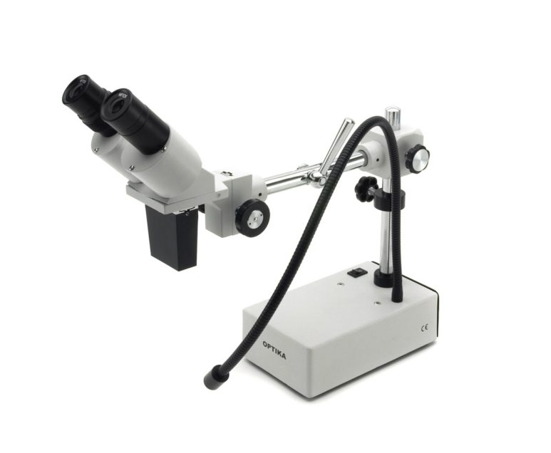 ST-50Led Stereomicroscopio binoculare, illuminazione incidente LED, braccio flessibile
