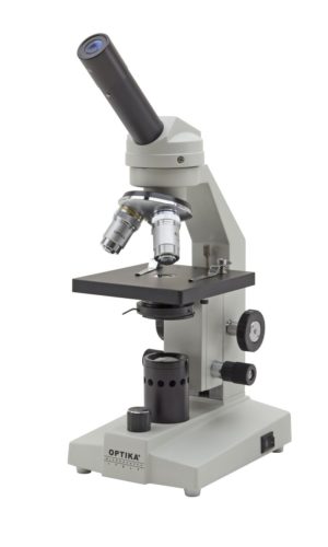M-100FLed Microscopio monoculare, 400x, illuminazione LED