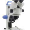 LAB-30 Stereomicroscopio trinoculare 7x-45x illuminazione LED incidente & trasmessa