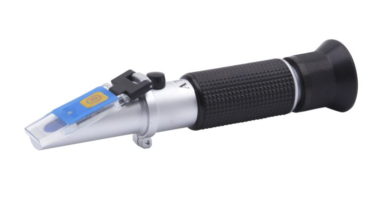 HR-150N Hand Refractometer, 0-80% Brix, Double Scale, Built-in LED Illuminator